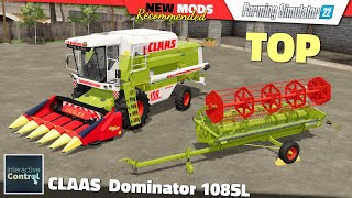 FS22 | CLAAS Dominator 108SL MAXI [UPDATE] - Farming Simulator 22 New Mods Review 2K60