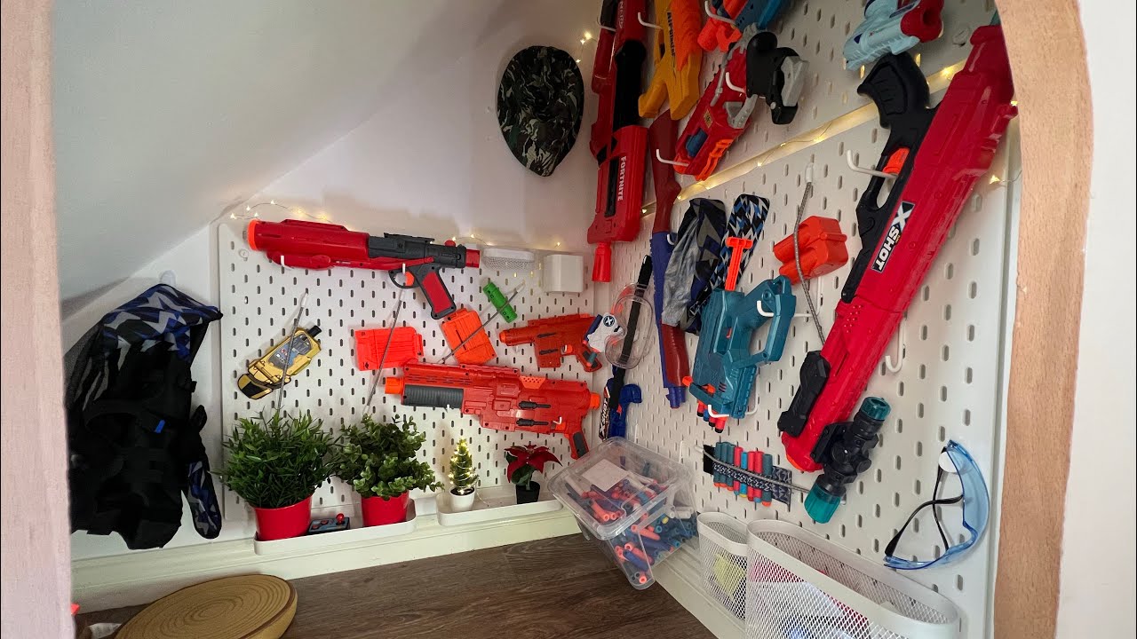 Ikea Nerf Gun Storage