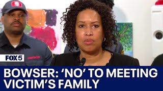 Mayor Bowser says she will not meet with DC father who lost 3 sons to violence