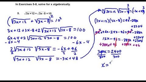 Precalculus Chapter 8.2 Quick Review Exercises 1-10 Preparation for Working with Ellipses