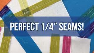 The Easy Way to Get PERFECT 1/4' Seam Allowances!  Improve your Accuracy and Stop Losing Your Points