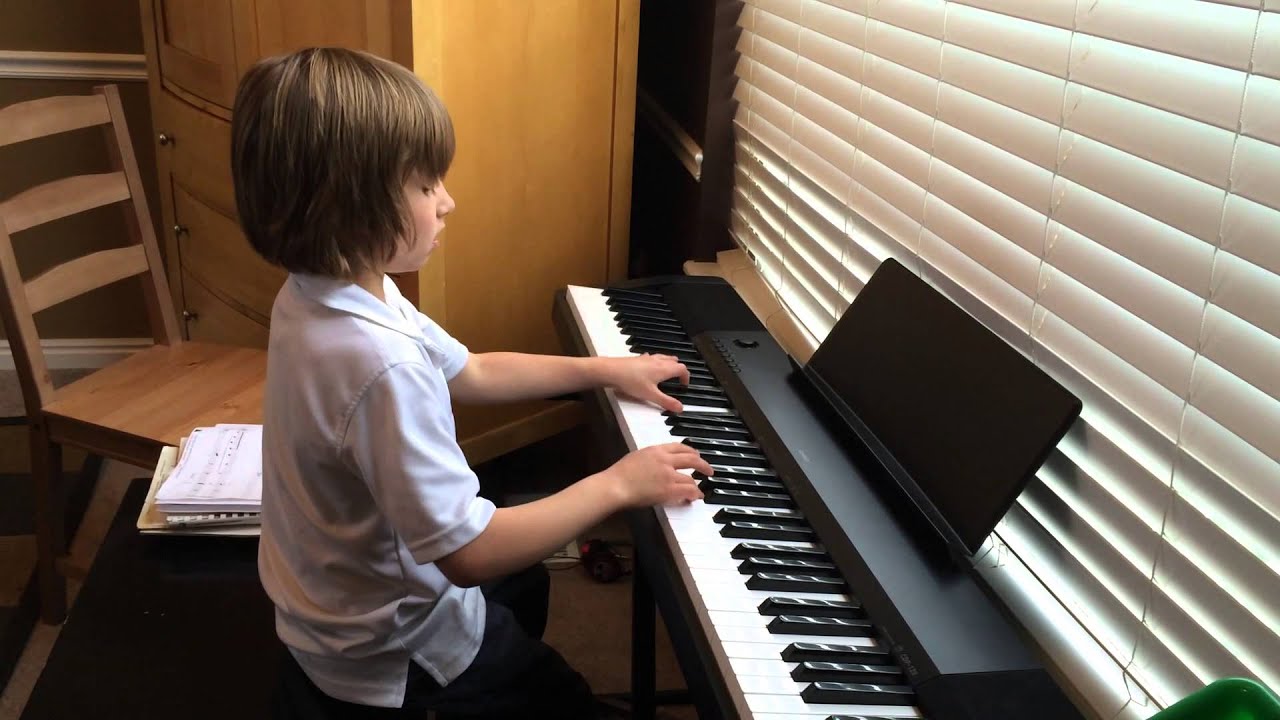 7 yr old Blake The Piano Kid teaches himself to play My ...