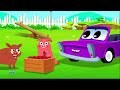 Lets Go To Market, Car Rhymes &amp; Animated Cartoon Video For Kids