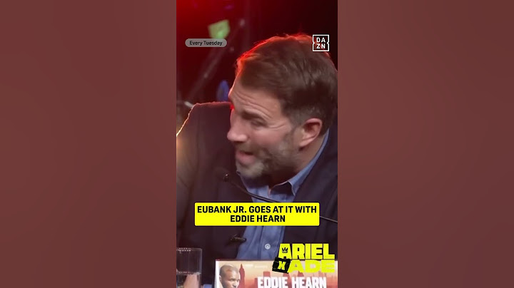 Chris Eubank Jr. had strong words for Eddie Hearn 😤