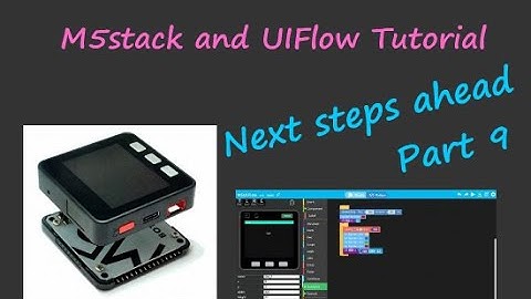M5Stack and UIFlow tutorial  part 9 : temperature measurement with ds18b20 / import customed blocks