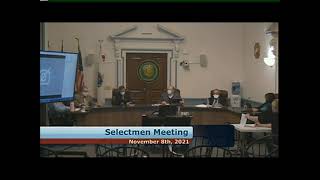 11-08-21 Webster Selectmen Meeting