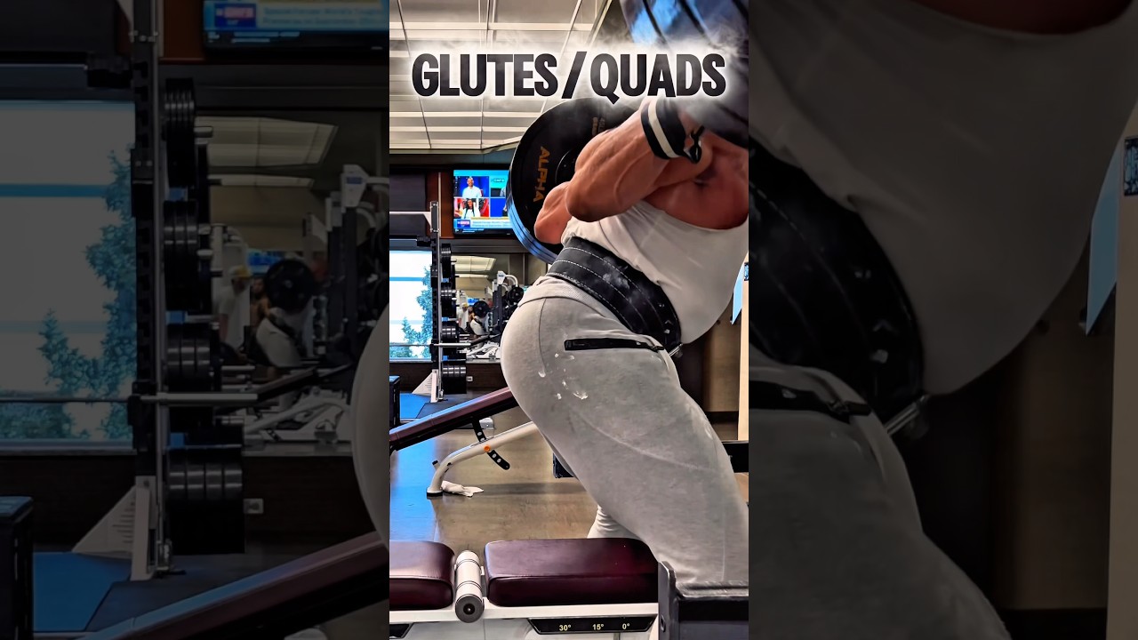 GLUTES/QUADS BENCH SQUAT #workout #squat #glutes #quads #legs