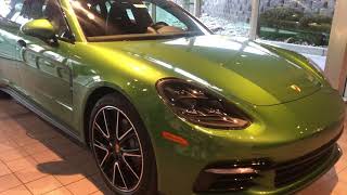 2018 porsche panamera 4s in mamba green walk around with tony cagle