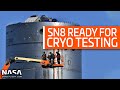 SpaceX Boca Chica - SN8 Prepared for Cryo Testing