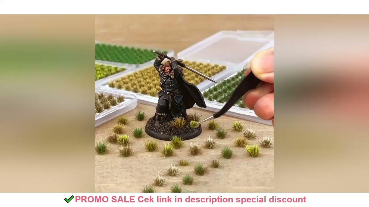 104pcs/pack Static Grass Tuft, Model Grass Tufts Terrain Model Kit Static Scenery Model Miniature Sh