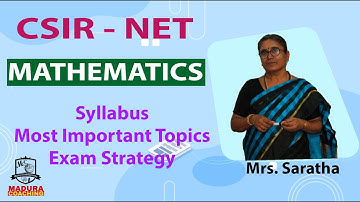 CSIR - NET - Mathematics | Syllabus & Most Important Topics in tamil