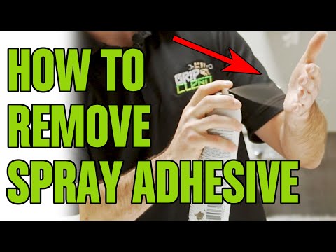 HOW TO REMOVE: Spray Adhesive Glue From Your Hands