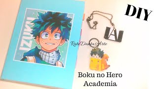 DIY BOKU NO HERO ACADEMIA: Agenda Personalizada, Chaveiro e Colar #bokunohero #anime