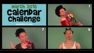 March 2018 Calendar Challenge SP | sarahnsays.com