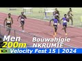 Jazeel murphy  michael sharp  ashanie smith  men 200m  velocity fest 15