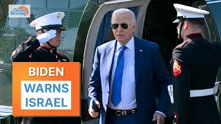 Biden Warns Israel Over Rafah, Says U.s. Could Withhold Weapons; House Denies Effort To Oust Johnson