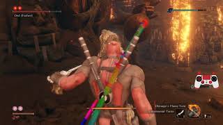 Sekiro Owl Father Insane Mode no hits [NG+7, 1ATK/no skills Charmless+Demon Bell]