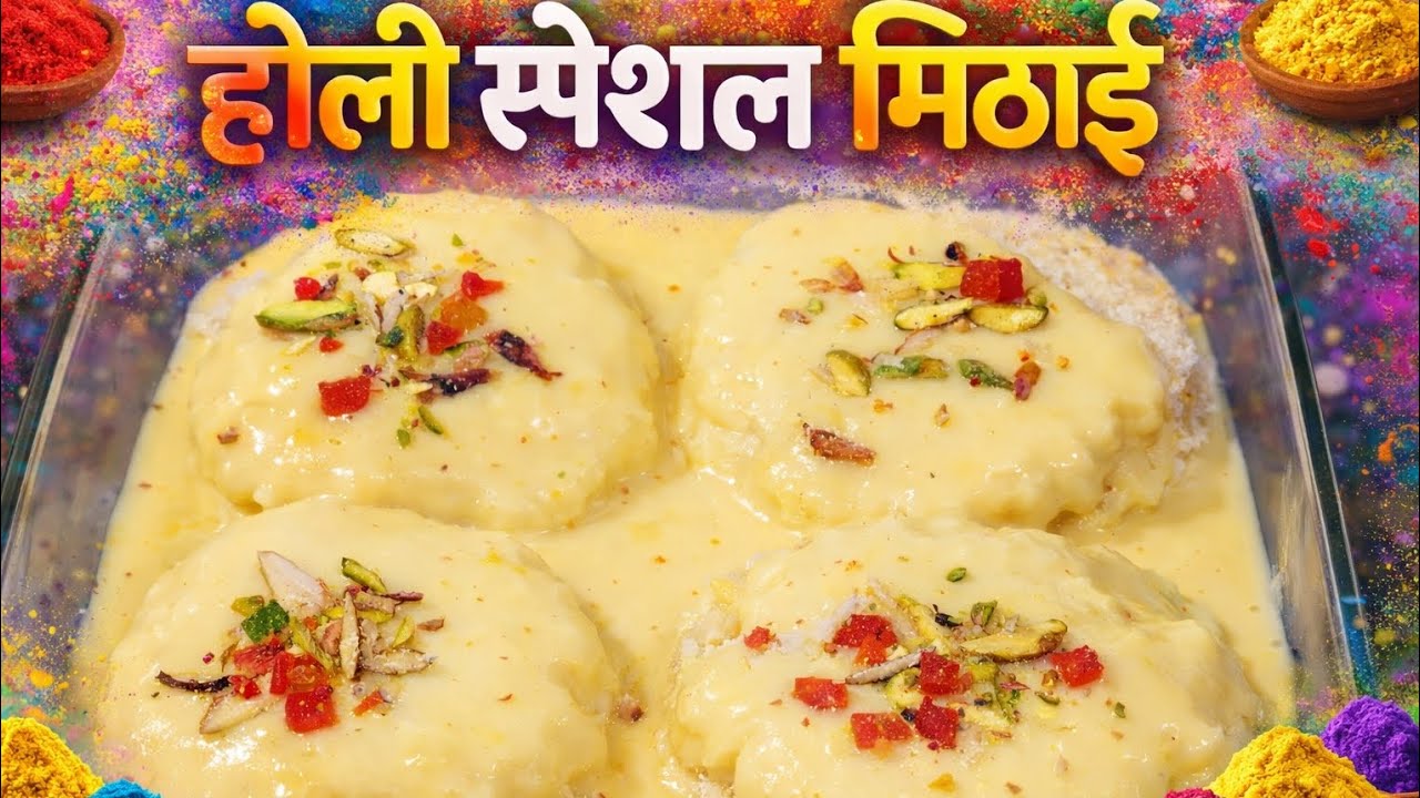 🌈 होली स्पेशल मिठाई | घर पर बनाएं बाजार जैसी मिठाई।।Special Holi Dessert Recipe @ShashiKaSwaad 
