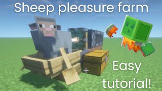 Easy minecraft sheep pleasure farm (2026)