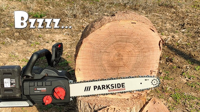 Parkside Performance 40V Chainsaw PPKSA YouTube A1 - PKSA 40-LI A1 vs 40-LI