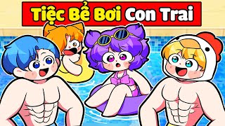 NABEE BẤT NGỜ THAM GIA TIỆC BỂ BƠI CON TRAI VÀ CÁI KẾT TRONG MINECRAFT*NABEE TIỆC BỂ BƠI 😲👦 screenshot 5