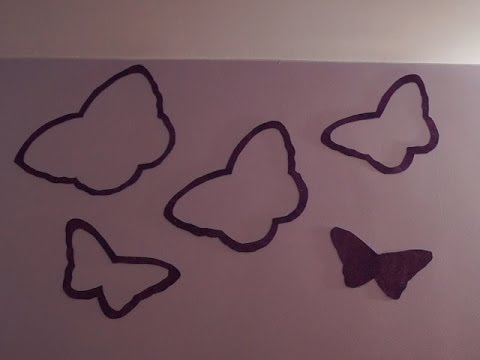 Mariposas para decorar tu habitación youtube Murales mariposas para cuartos