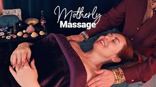 Motherly Massage w/ Teresa 💜 ASMR Whisper 💜 Reiki, Crystals, Essential Oils, Soft Humming