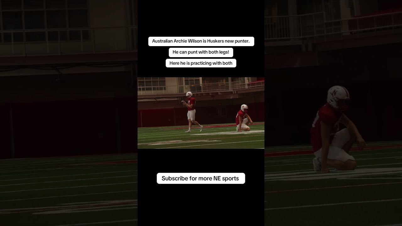 Nebraska Football Punter Archie Wilson