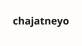 How to pronounce chajatneyo | 찾았네요 (I found it in Korean)