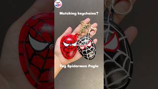 Spiderman keychain DIY #trending #shorts #youtubeshorts #marvel #viral