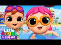 Learn to Swim with Baby John! | Little Angel And Friends Kid Songs