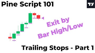 Pine Script 101 - Trailing Stops Part 1 - Exit by Bar High/Low