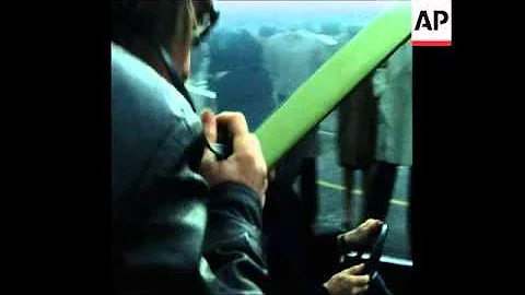 SYND 22 10 74 NATO SECRETARY GENERAL JOSEPH LUNS TESTS POLLUTION FREE CAR IN BRUSSELS