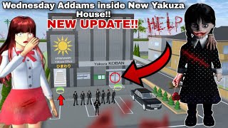 House Wednesday Addams Horror inside YAKUZA NEW HOUSE! NEW UPDATE Sakura School Simulator