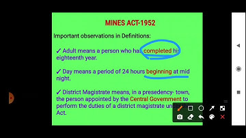The Mines Act 1952# Part-1# Mining Legislation by PC Sahu