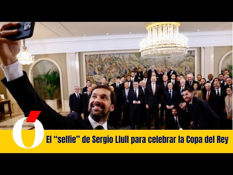 Así ha sido el selfie del capitán del Real Madrid, Sergio Llull, en la audiencia con el Rey