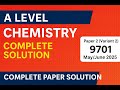 A Level Chemistry 9701 | Paper 2 Variant 2 | May/June 2025 | Complete Paper Solution