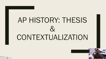 Thesis & Contextualisation of the LEQ & DBQ