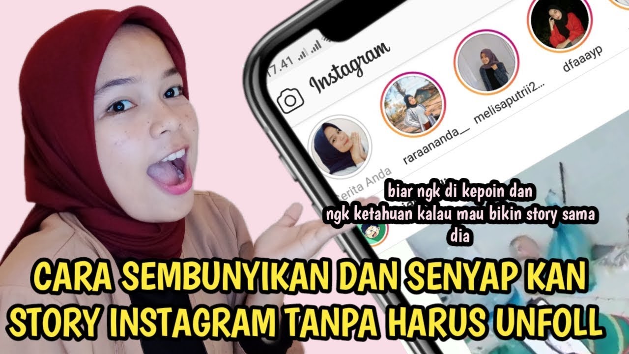 CARA MENYEMBUNYIKAN DAN SENYAPKAN STORY INSTAGRAM - YouTube