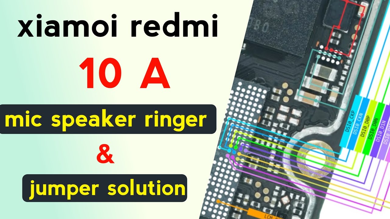 Xiaomi Redmi 10A Mic Speaker Ringer Diagram | Audio Problem Fix 🔧 - YouTube