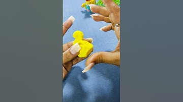 Een klei-eend in 20 seconden! Makkelijk en leuk doe-het-zelf #kleikunst