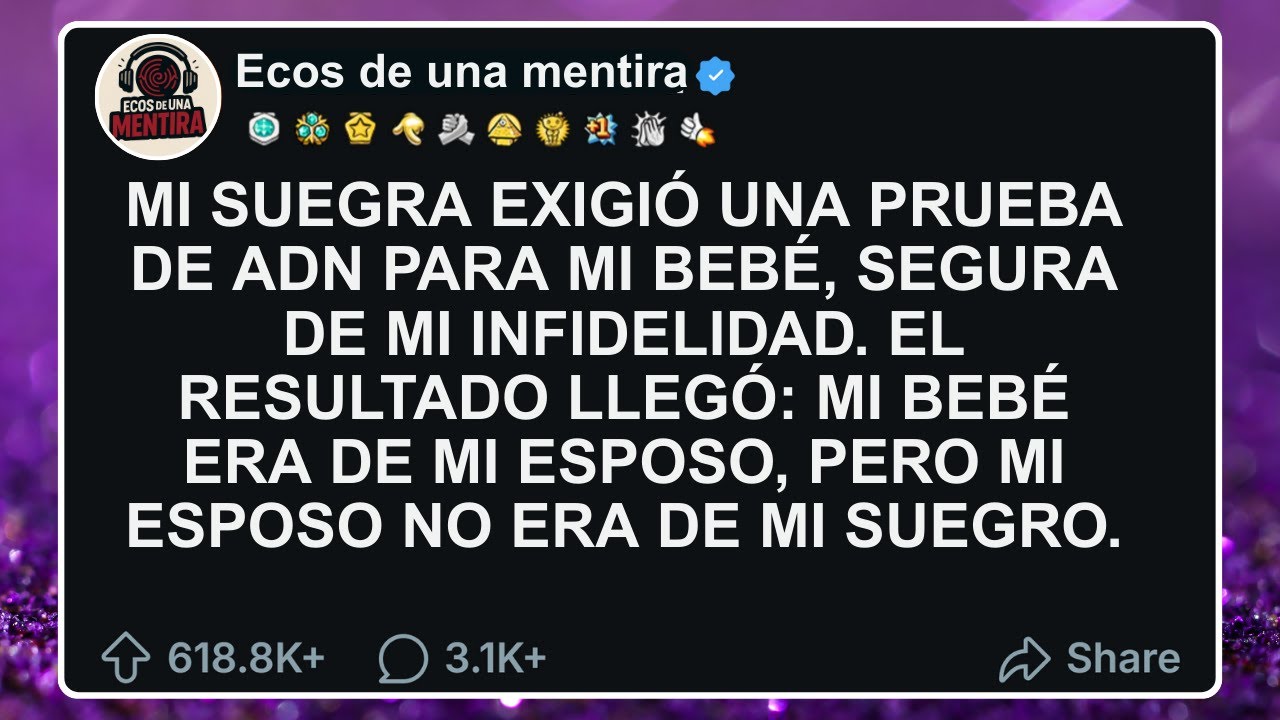 Mi suegra exigió una prueba de ADN para mi bebé. El resultado llegó: mi bebé era de mi esposo PERO..