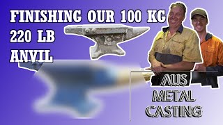 Making a 100kg / 220lb Anvil from Steel - Part 4 - Finishing - Grinding, Linishing, Painting, Reveal