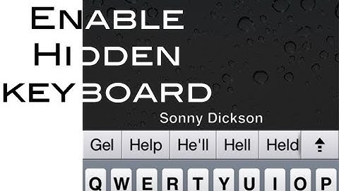 Enable Hidden Auto-Correction (Suggestion) Keyboard on iOS 5