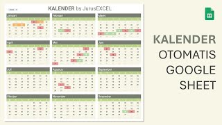 131. TEMPLATE KALENDER OTOMATIS | GOOGLE SHEET