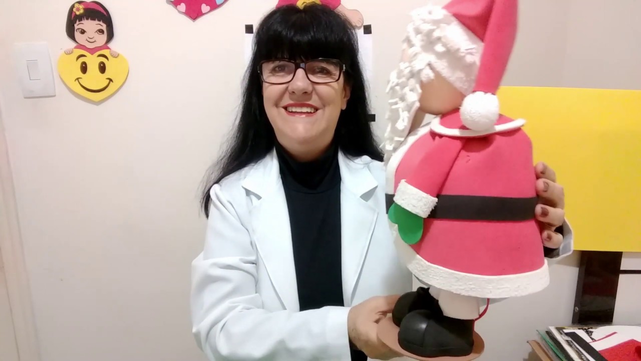 Papai Noel E.V.A - Deixe seu E-mail e receba o molde.