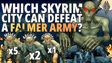 Which Skyrim City is Strong Enough to Defeat a Falmer Army?