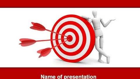 Reach Target PowerPoint Template by PoweredTemplate.com