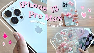 unboxing 🧸 iPhone 13 Pro Max 📱 Silver 256GB + case haul 🦋 (with link) *aesthetic* | malaysia