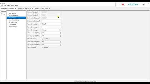 Change radio settings in Chirp